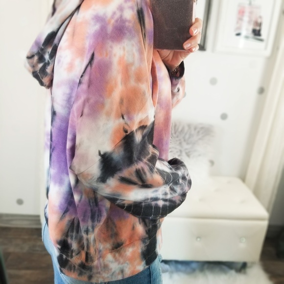 Last1️⃣🆕Blossom Ultra Soft Tie Dye Hoodie Top - Picture 4 of 11